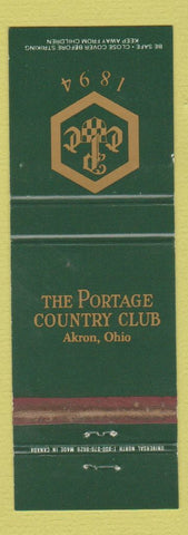 Matchbook Cover - Portage Country Club Akron OH