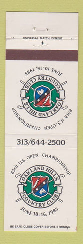 Matchbook Cover - Oakland Hills Country Club MI