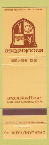 Matchbook Cover - Brookridge Golf Country Club Overland Park KS