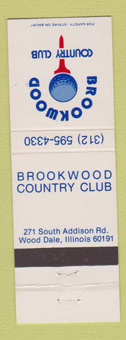 Matchbook Cover - Brookwood Country Club Wood Dale IL