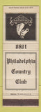 Matchbook Cover - Philadelphia Country Club PA WEAR