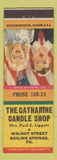 Matchbook Cover - Catharine Candle Shop Boiling Springs PA