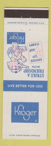 Matchbook Cover - Kroger Grocery pink elephant