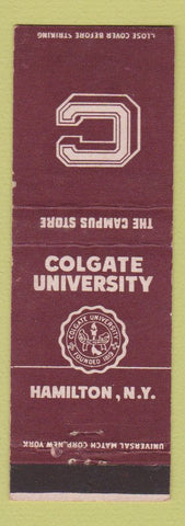 Matchbook Cover - Colgate University Hamilton NY