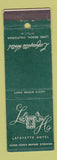 Matchbook Cover - Lafayette Hotel Long Beach CA