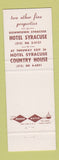 Matchbook Cover - Northway Inn Syracuse NY