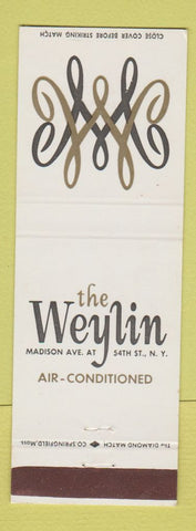 Matchbook Cover - The Weylin New York City