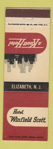 Matchbook Cover - Hotel Winfield Scott Elizabeth NJ Knott