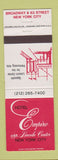 Matchbook Cover - Hotel Empire New York City