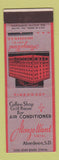 Matchbook Cover - Alonzo Ward Hotel Aberdeen SD