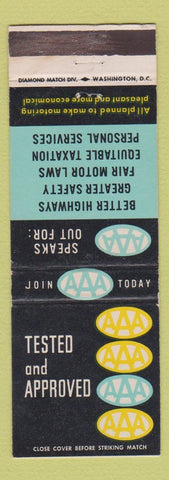 Matchbook Cover - AAA Auto Club