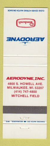Matchbook Cover - Aerodyne Beechcraft Airplanes Milwaukee WI