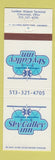 Matchbook Cover - Sky Galley Inn Cincinnati OH