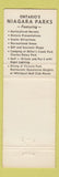 Matchbook Cover - Niagara Parks Commission ON