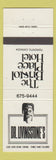 Matchbook Cover - Bristol Place Hotel Toronto ON Dr Livingstone's