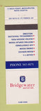 Matchbook Cover - Bridgewater Motor Inn Bridgewater NS