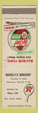 Matchbook Cover - Texaco oil gas Shively's Grocery Milton PA Sky Chief