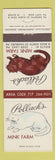 Matchbook Cover - Pollack's Mink Farm Hamburg Deer Lake PA