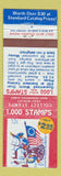 Matchbook Cover - Stamp Collecting Offer Kenmore Milford NH patriotic