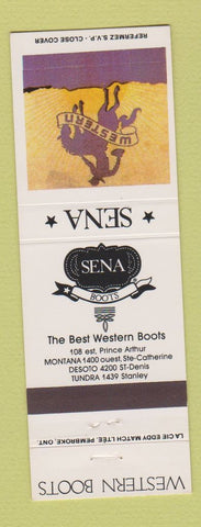 Matchbook Cover - Sena Western Boots