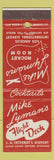 Matchbook Cover - Mike Lyman's Flight Deck Los Angeles CA Airport