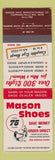 Matchbook Cover - Mason Shoes Chippewa Falls WI