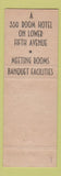 Matchbook Cover - Hotel Grosvenor New York City