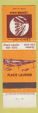 Matchbook Cover - Paquet Centre Ville Place Laurier QC