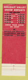 Matchbook Cover - Holiday Valley Ellicottville NY