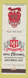 Matchbook Cover - Villa D'Este Restaurant Hotel Miramar Santa Monica CA WEAR