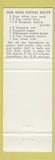 Matchbook Cover - Deck Restaurant Brunswick GA