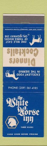 Matchbook Cover - White Horse Inn Three Rivers