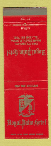 Matchbook Cover - Royal Palm Hotel Miami Beach FL