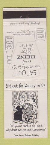 Matchbook Cover - Heinz 57 Ketchup
