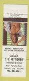Matchbook Cover - Garage CG Pettigrew Quebec QC pinup