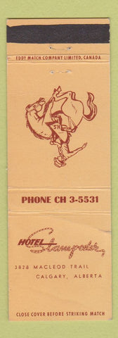 Matchbook Cover - Hotel Stampeder Calgary AB WEAR