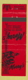 Matchbook Cover - Morry's Sullivan WA Supper Club