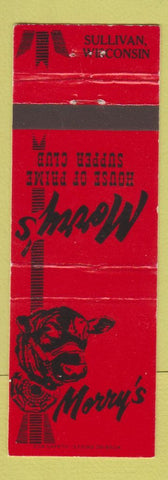 Matchbook Cover - Morry's Sullivan WA Supper Club