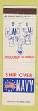 Matchbook Cover - Ship Over Navy