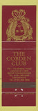 Matchbook Cover - The Cobden Club London UK England