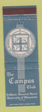 Matchbook Cover - The Campus Club University of Minnesota Minneapolis MN WEAR