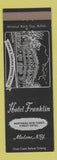 Matchbook Cover - Hotel Franklin Malone NY