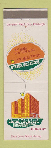 Matchbook Cover - Hotel Richford Buffalo NY