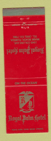 Matchbook Cover - Royal Palm Hotel Miami Beach FL
