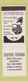 Matchbook Cover - Coiffure Germain Salon Montreal QC