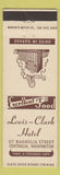 Matchbook Cover - Lewis and Clark Hotel Centralia WA