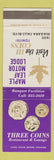 Matchbook Cover - Three Coins Restaurant Tonawanda NY WEAR