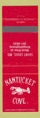 Matchbook Cover - Nantucket Cove St Louis MO