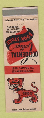 Matchbook Cover - Occidental College Book Store Los Angeles CA