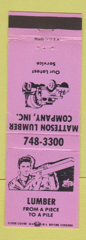 Matchbook Cover - Matteson Lumber